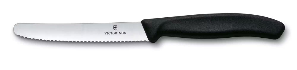 Victorinox Tomato Knives Serrated Swiss Classic Black - 11 cm - 2 pieces