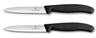 Victorinox Paring Knife Set Swiss Classic Black 2-piece - Serrated & Smooth Paring Knife
