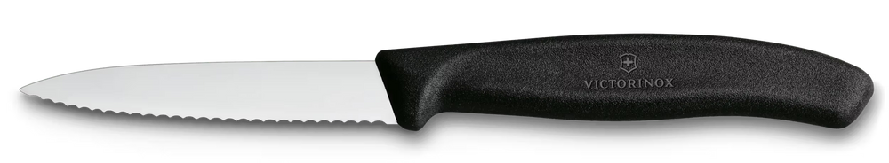 Victorinox Paring Knife Set Swiss Classic Black 3-piece - Tomato Knife, Utility Knife & Paring Knife