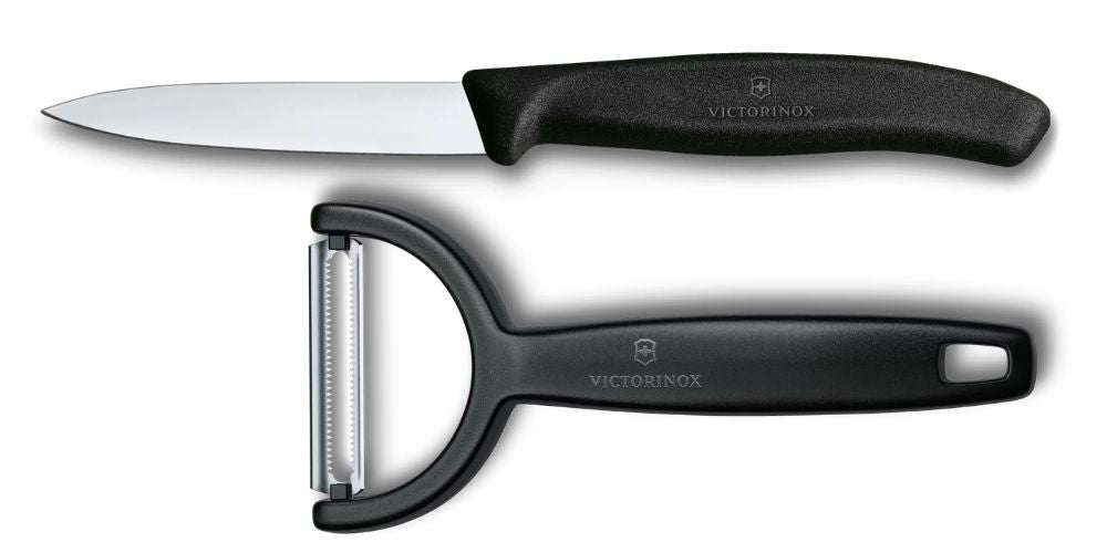 Victorinox Paring Knife Set Swiss Classic Black 2-piece - Paring Knife & Y-Peeler