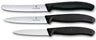 Victorinox Paring Knife Set Swiss Classic Black 3-piece - Tomato Knife, Utility Knife & Paring Knife
