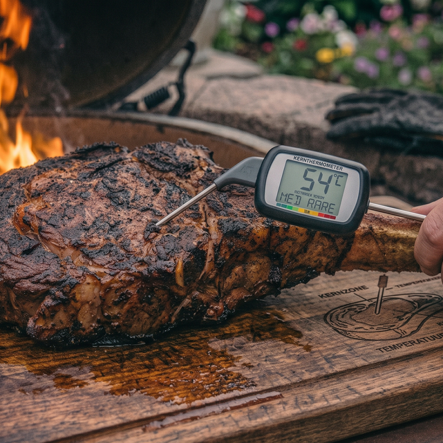 Continue cooking and check temperature