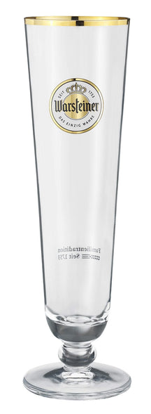 Vasos de cerveza Warsteiner con pie - 400 ml - 6 piezas