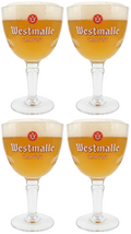Westmalle Vasos de cerveza 330 ml - 4 unidades