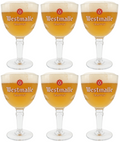 Vasos de cerveza Westmalle Trappist - 330 ml - 6 piezas