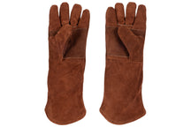White Fire BBQ delantal & guantes de cuero - marrón - 3 piezas