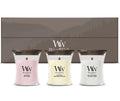 WoodWick Gift Set Scented Candles Mini Blooming Trio - 3 Pieces - Scented Candle in Glass - Wooden Wick