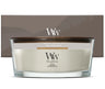 WoodWick Gift Set Scented Candle Ellipse Fireside - Scented Candle in Glass - Wooden Wick