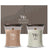 WoodWick Gift Set Scented Candles Medium Fireside & Cashmere - 2 Pieces - Scented Candle in Glass - Wooden Wick