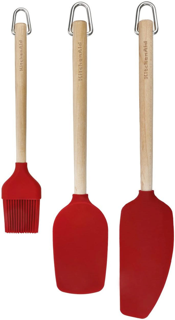 Set de espátulas Core Rojo Emperador Madera de abedul 3 piezas