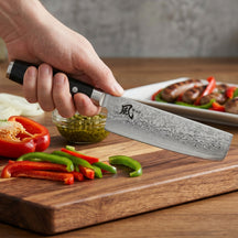 Yaxell Nakiri knife Ran 16.5 cm - 69-ply stainless damascus steel - canvas Micarta handle