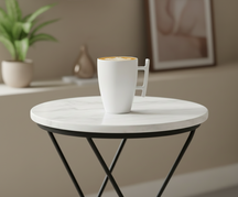 BonBistro Cappuccino cups Yong Squito 300 ml - White - 6 pieces