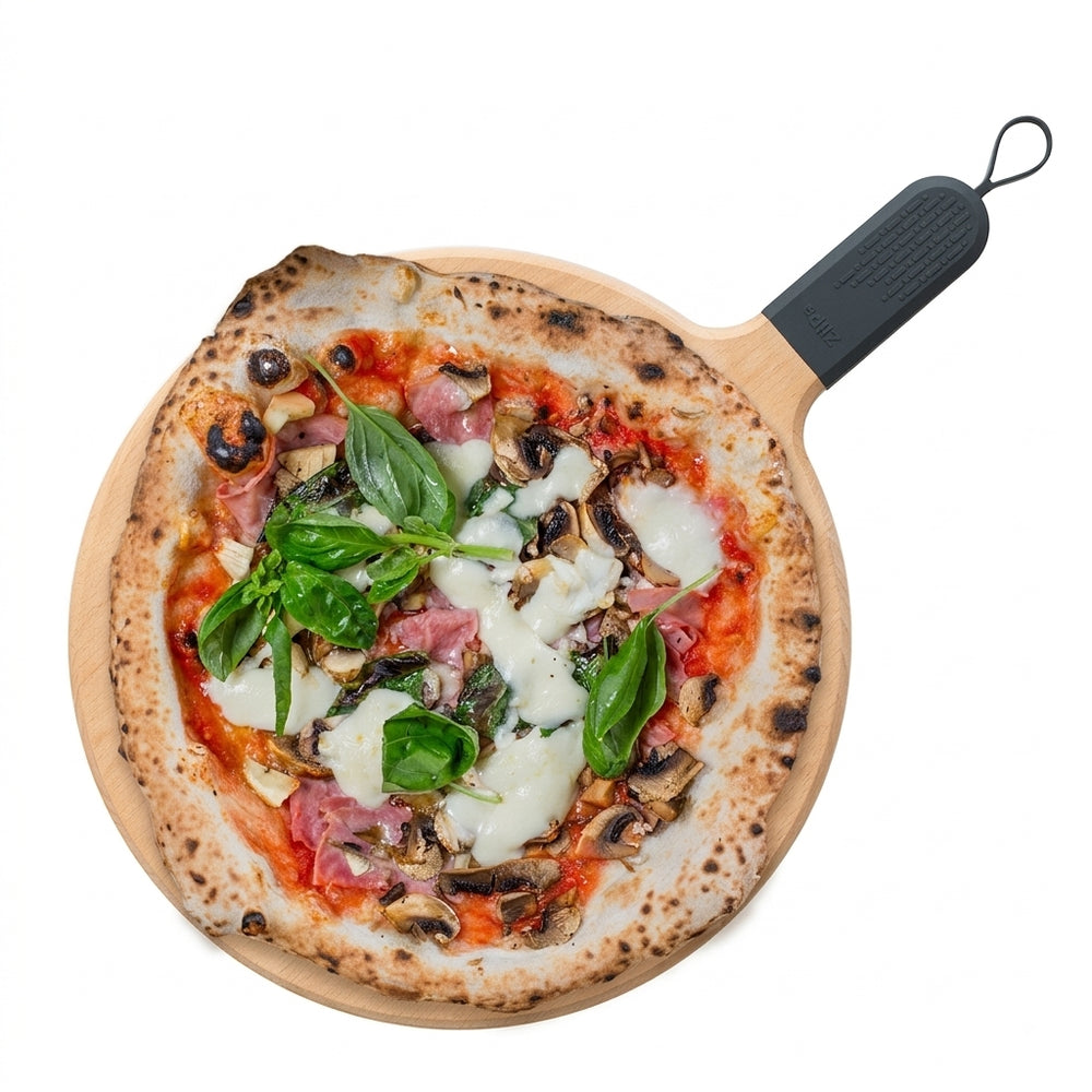 ZiiPa Serving Board / Pizza Board Sora Beechwood Slate- ø 31 cm