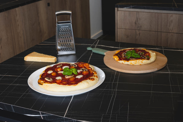 ZiiPa Tabla de servir / Tabla de pizza Sora Madera de haya Eucalipto - ø 31 cm