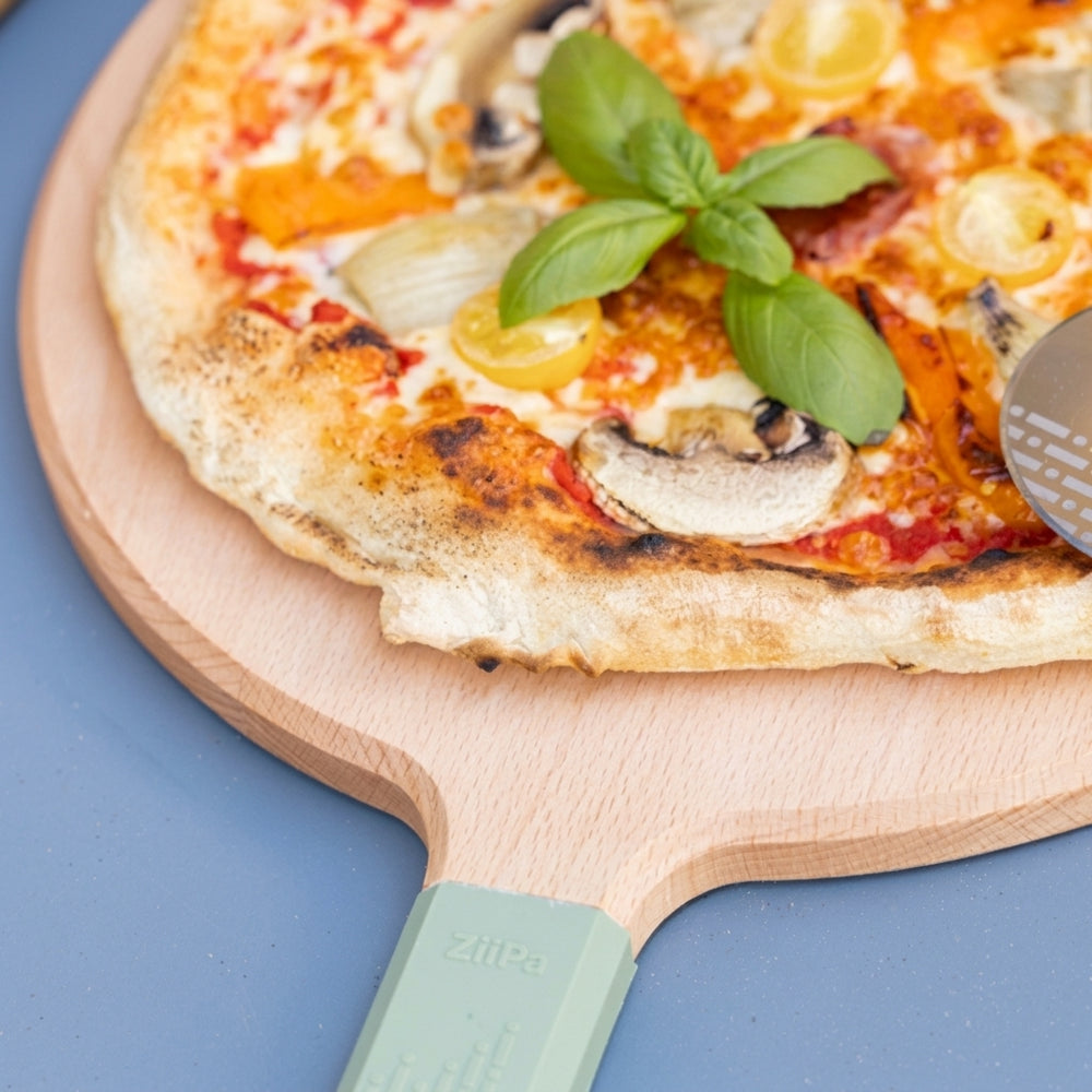 ZiiPa Serving Board / Pizza Board Sora Beechwood Eucalyptus - ø 31 cm
