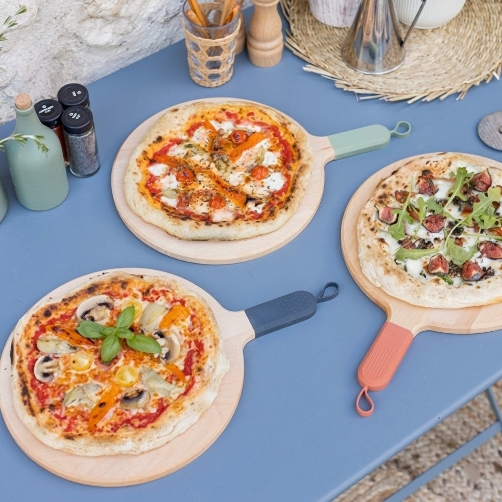 ZiiPa Serving Board / Pizza Board Sora Beechwood Terracotta - ø 31 cm