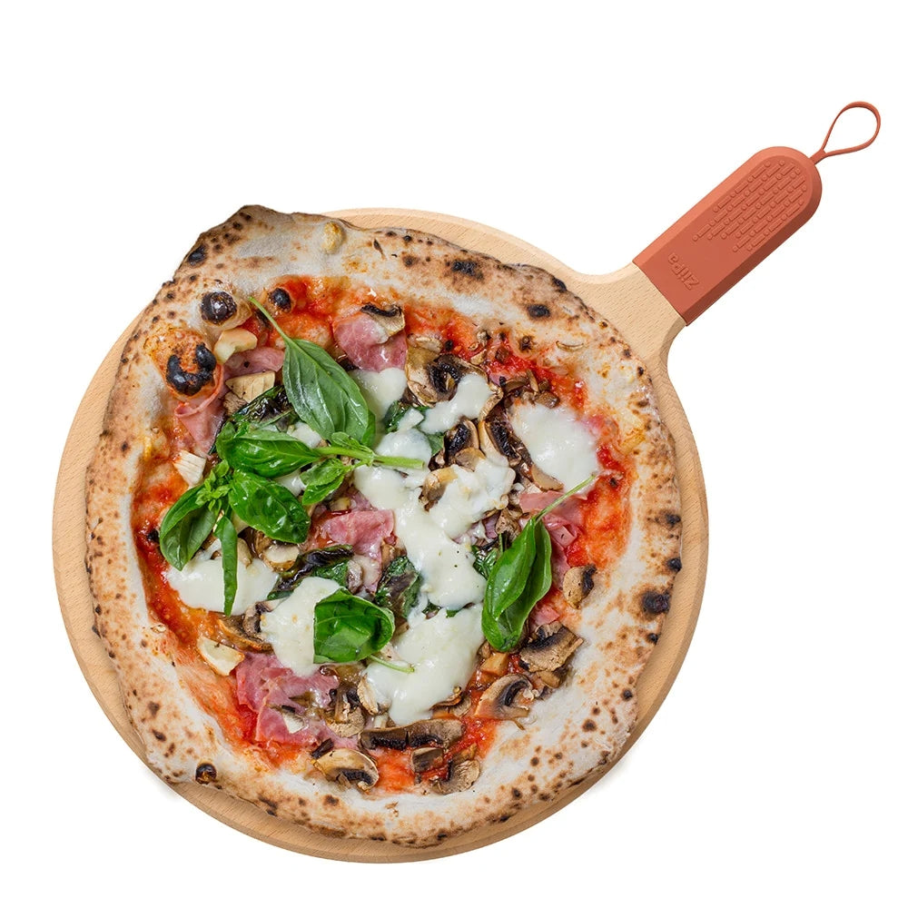 ZiiPa Serving Board / Pizza Board Sora Beechwood Terracotta - ø 31 cm